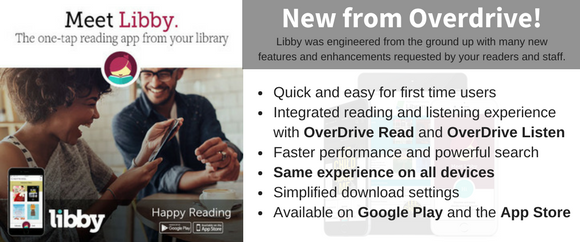 Libby from Overdrive is the new one tap reading app!